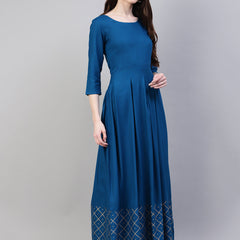 Red Solid Rayon Top and Palazzo Set