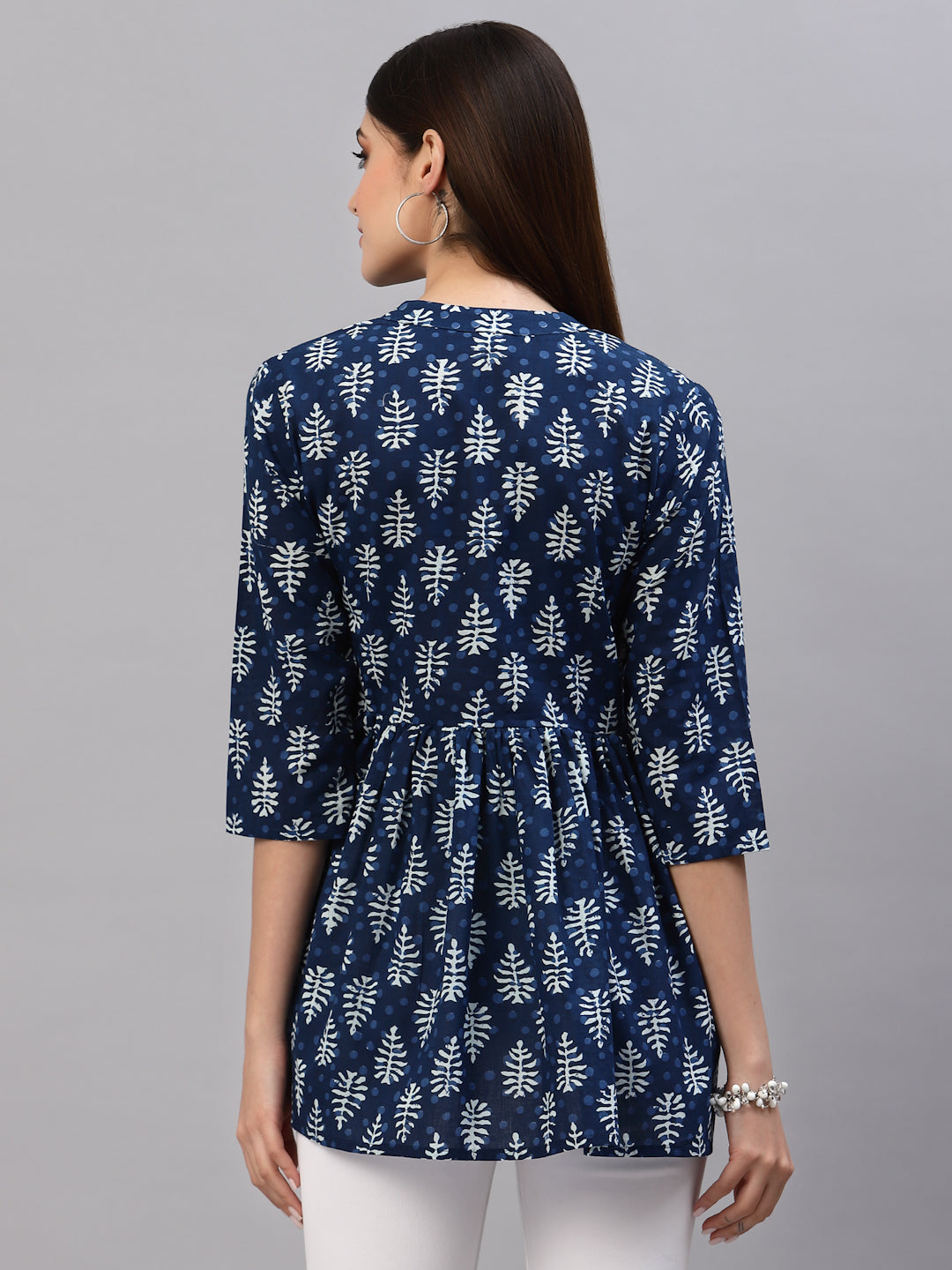 Stylum Women's Printed Cotton Top (ZUCCIBLUE)