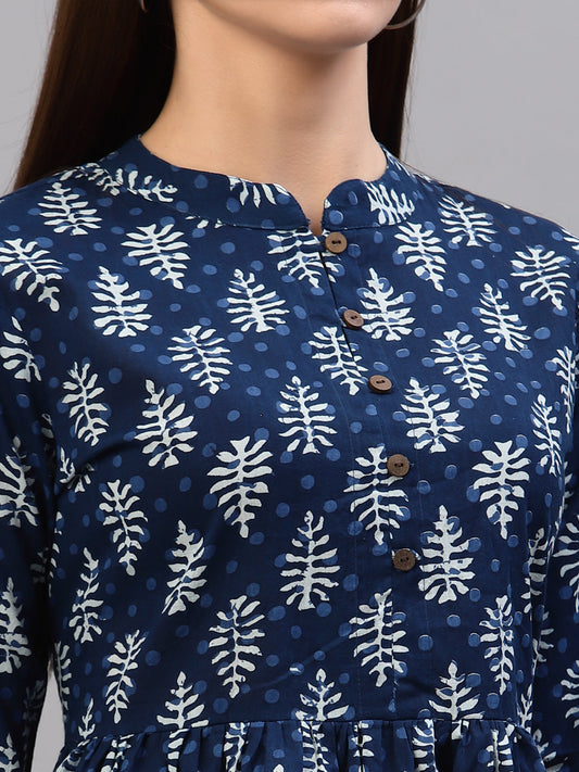 Stylum Women's Printed Cotton Top (ZUCCIBLUE)